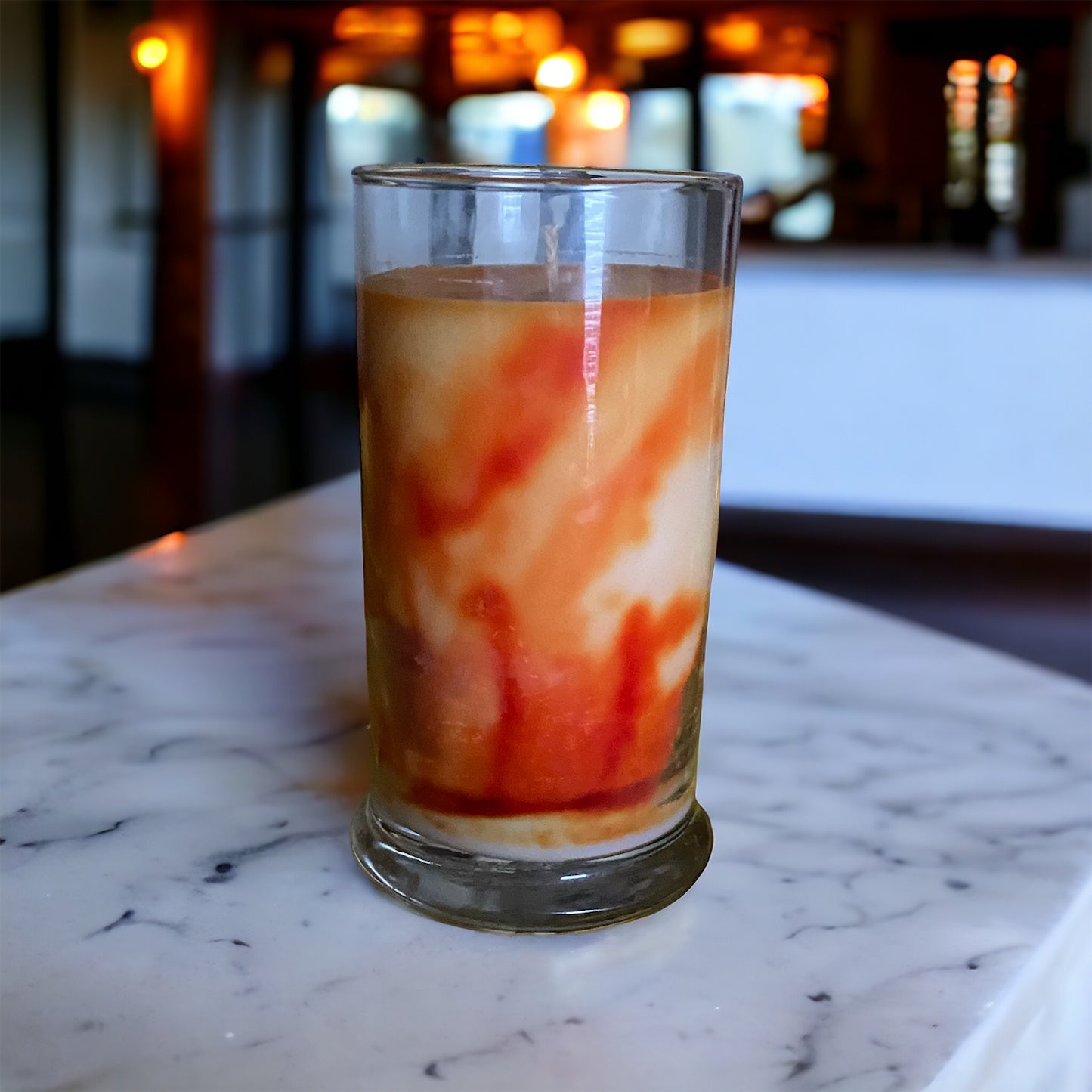 20 OZ. Soy Candle Clear Glass Status Jar