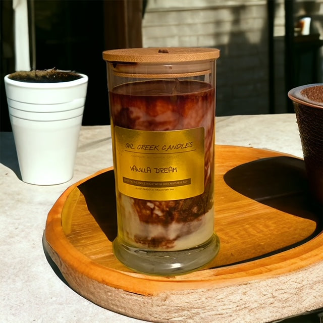 20 OZ. Soy Candle Clear Glass Status Jar